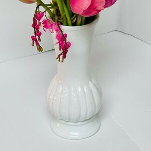 RANDALL White Milk Glass Vase Rare